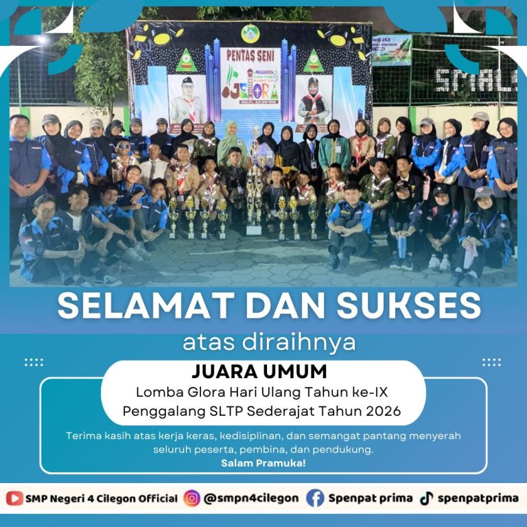 Juara Umum Lomba Glora Penggalang SLTP Sederajat Tahun 2026