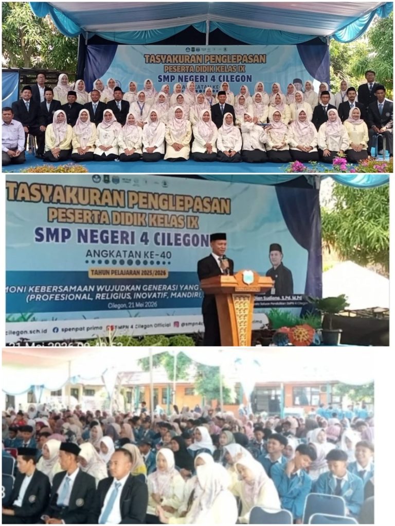 Penuh Haru dan Kebanggaan, SMP Negeri 4 Cilegon Gelar Pelepasan Siswa Kelas IX Tahun Pelajaran 2025/2026